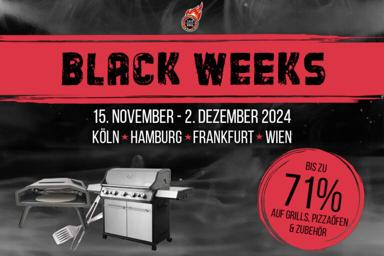 Black Weeks bei 360° BBQ: bis zu 71% Rabatt sichern!