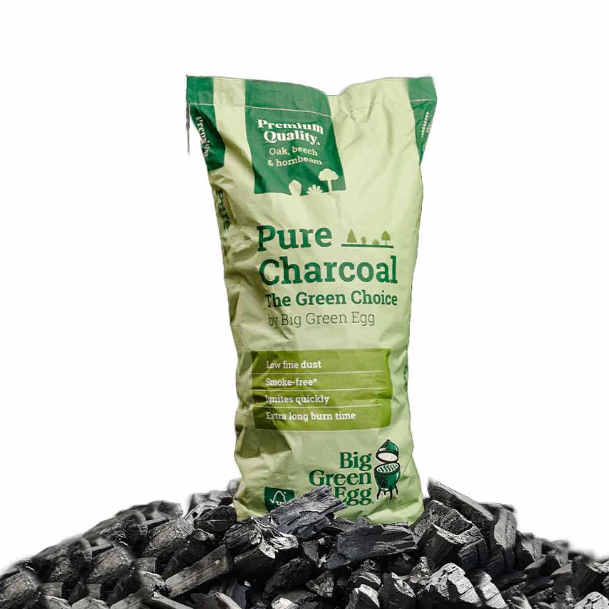 Big Green Egg Holzkohle Pure Charcoal - The Green Choice